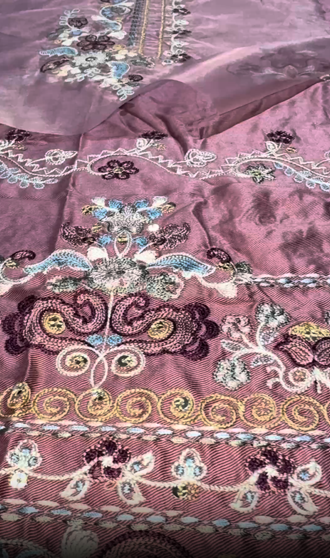 Cross Stitch Linen Embroidered Shirt