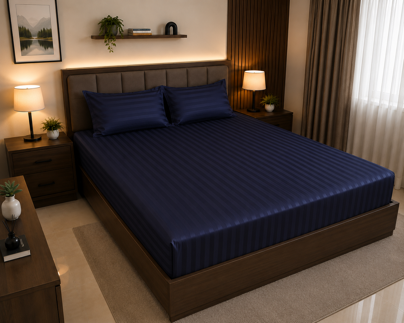 Export Quality 3pc Fitted Bedsheet Set
