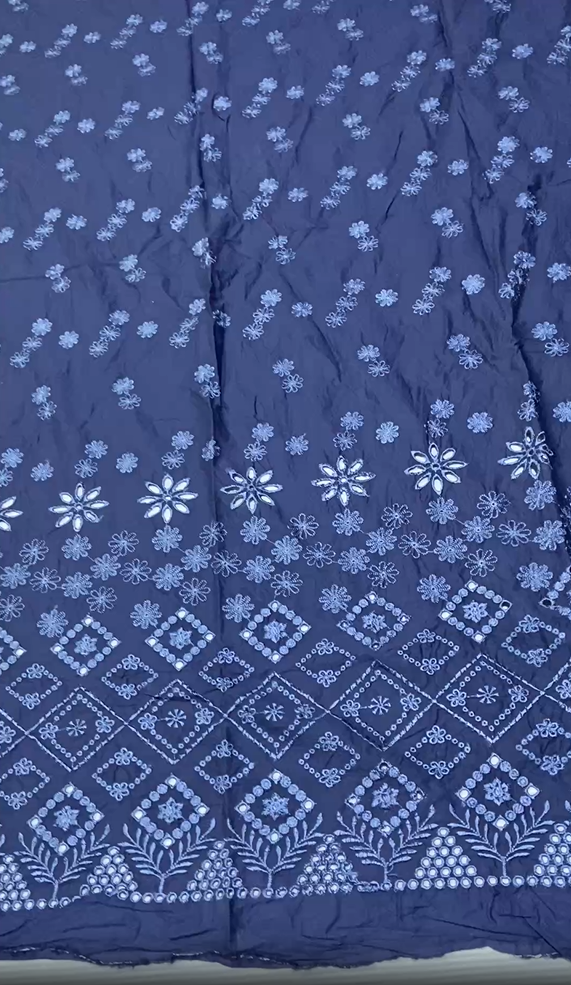 Cross Stitch Lawn Embroidered (Chikankari) 3pc