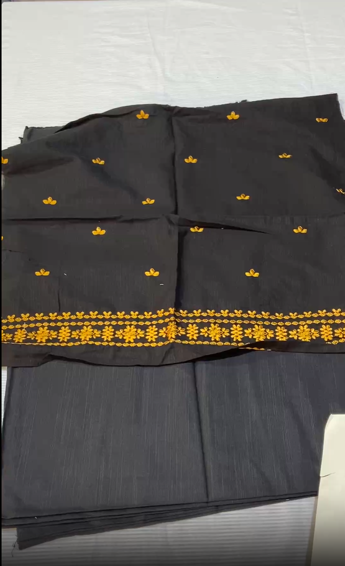 Cross Stitch Printed Khaddar (Shirt & Trousers)
