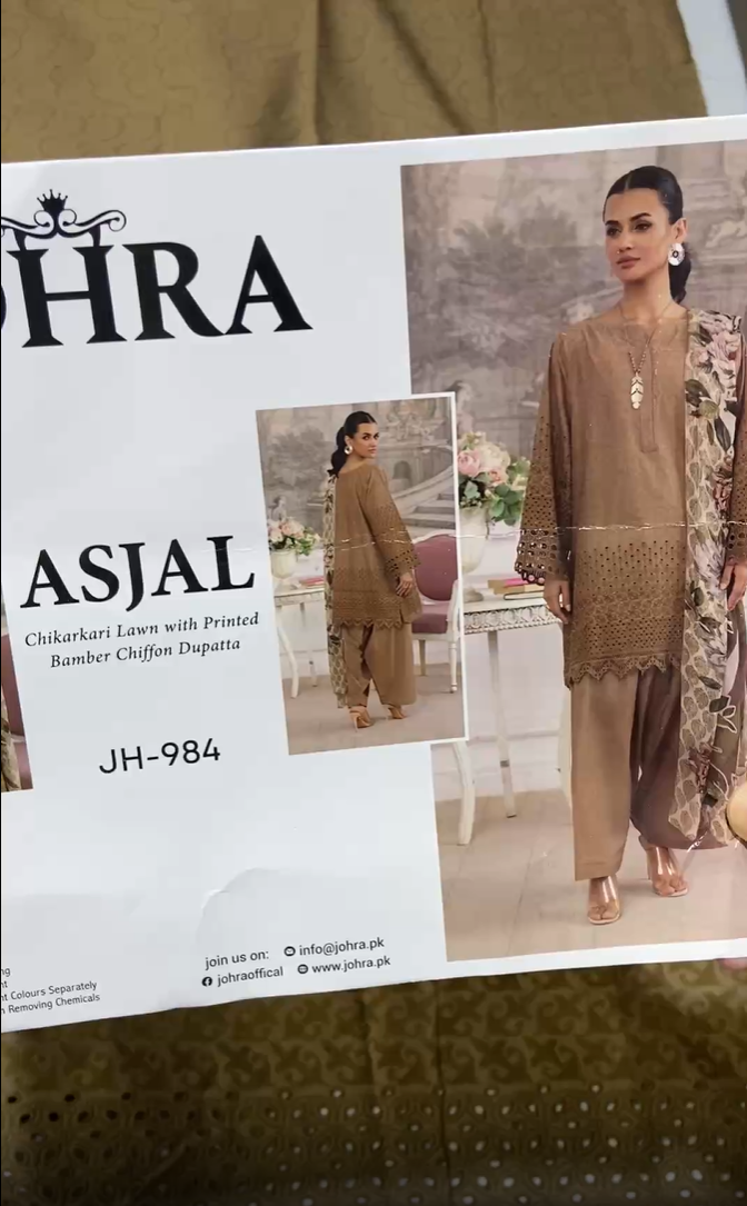 Johra Emb Lawn 3 pc