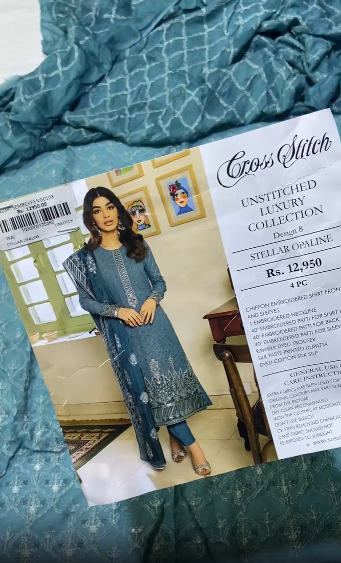 Cross Stitch Luxury Chiffon 3pc