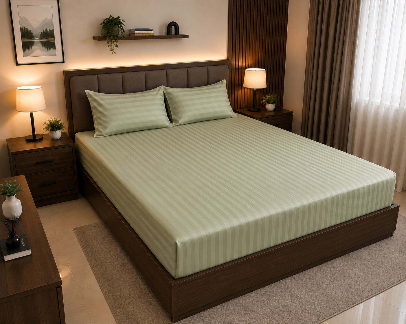 Export Quality 3pc Fitted Bedsheet Set