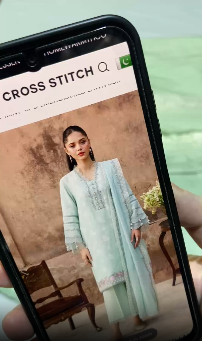 Cross Stitch Jacquard Lawn (Shirt & Dupatta)