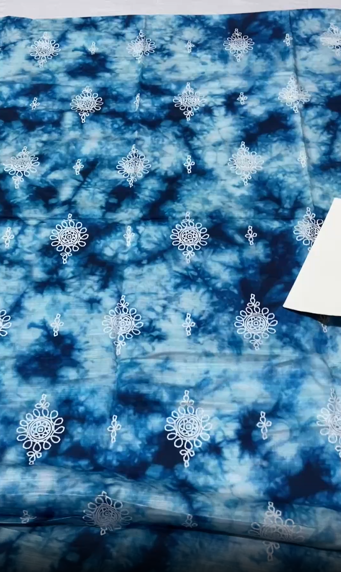 Cross Stitch Print Khaddar (Shirt & Trouser)