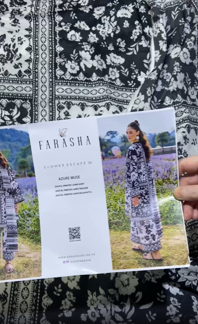 Farasha Printed Lawn 3pc