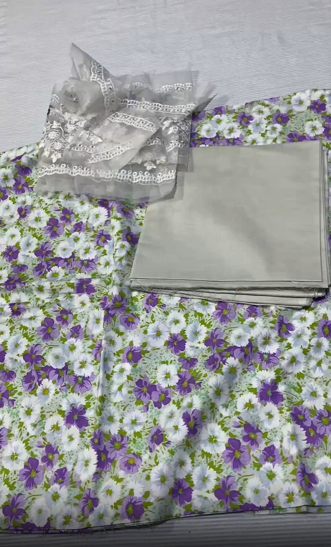 Cross Stitch Printed Lawn (Shirt & Trouser) (2pc)