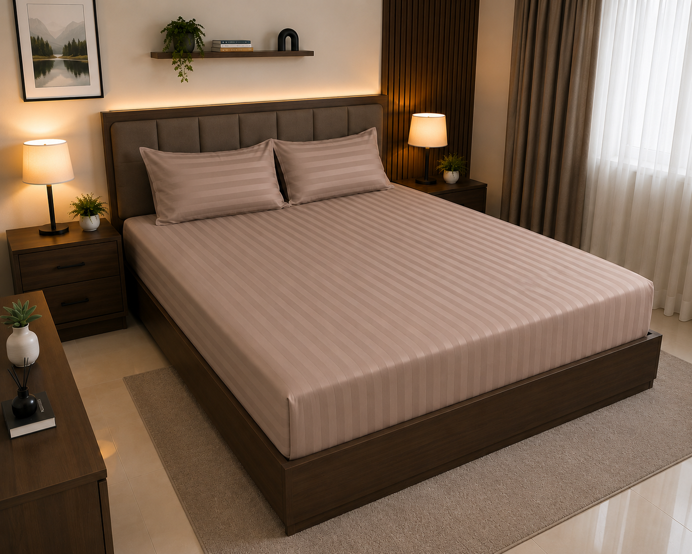 Export Quality 3pc Fitted Bedsheet Set