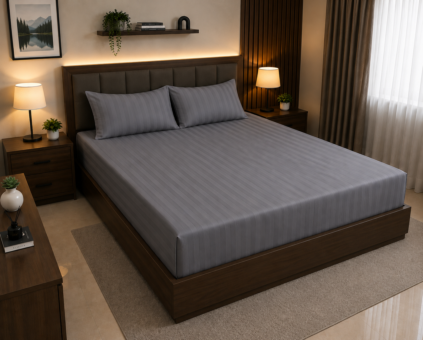 Export Quality 3pc Fitted Bedsheet Set