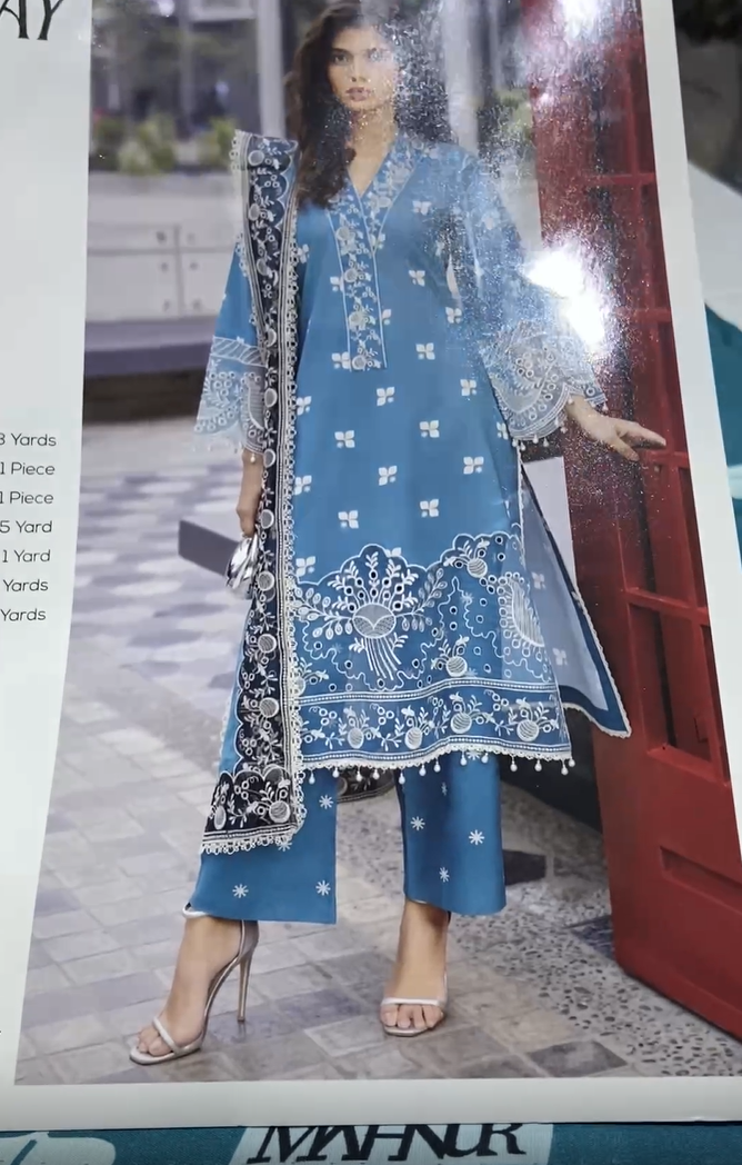 BROADWAY by Mahnoor Embroidered Lawn 3pc