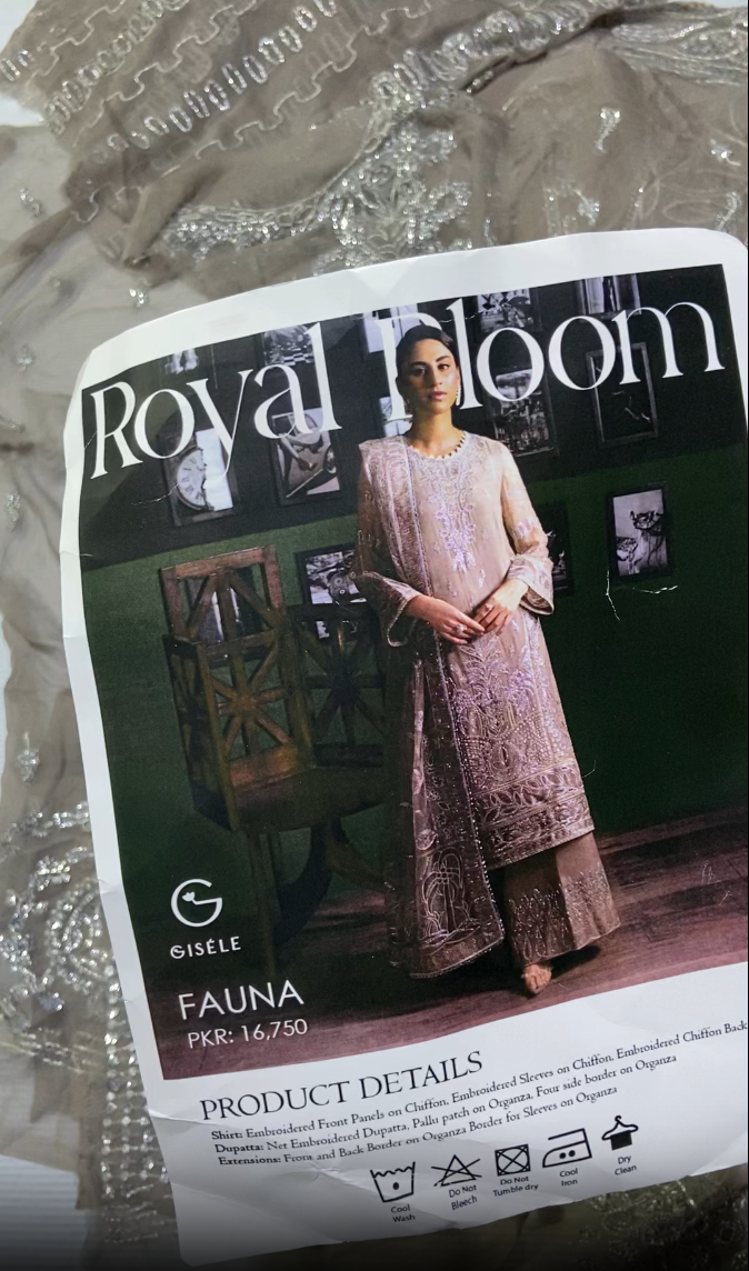 Royal Bloom Luxury Chiffon 3pc