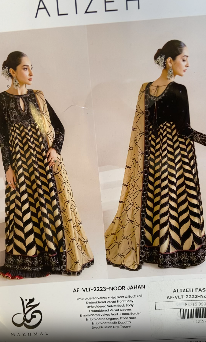 Alizeh By Baroque Velvet Luxury 3pc