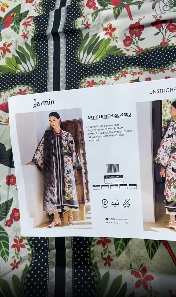 Jazmin Lawn Emb 3pc