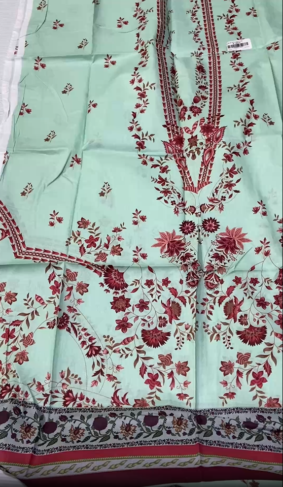 Cross Stitch Print Lawn (Shirt & Trouser) 2pc