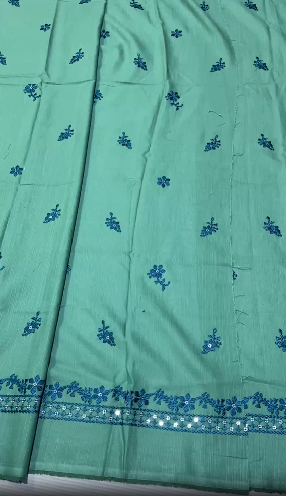 Cross Stitch Khaddar Embroidered Shirt