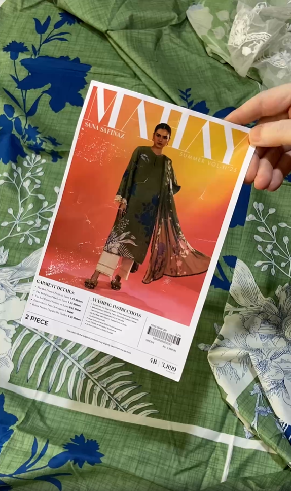 Sana Safinaz Printed Lawn (Shirt & Dupatta)