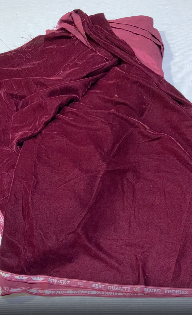 Maria B Micro Velvet (Maroon)