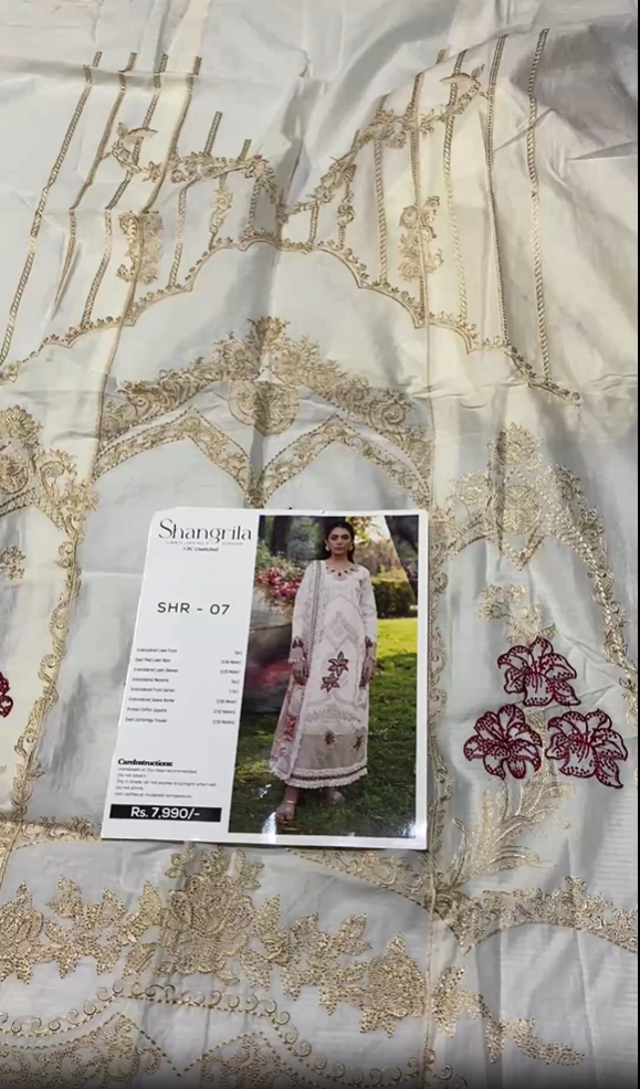Shangrila by Parishay Embroidered Lawn 3pc