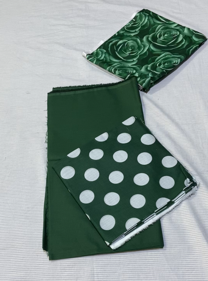 Polka Dots Print Lawn 3pc