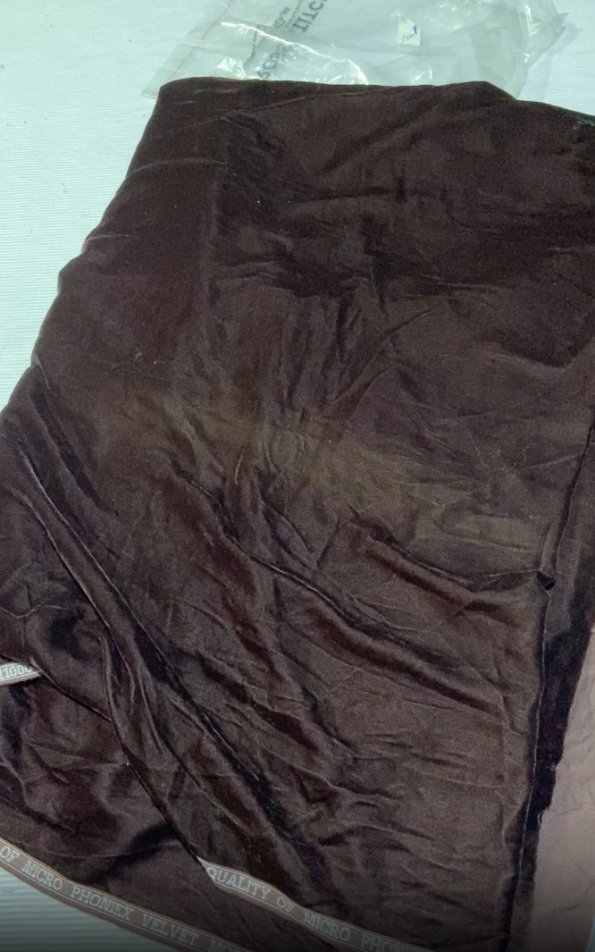 Maria B Micro Velvet (Chocolate Brown) (Shirt & Trouser)