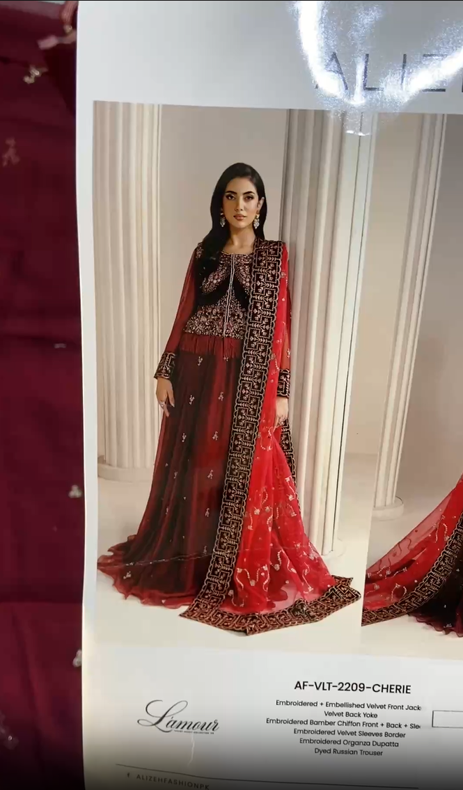 Alizeh By Baroque Luxury Velvet 3pc