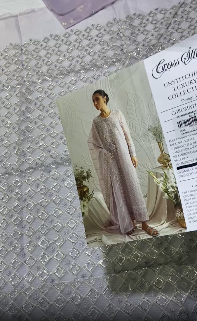 Cross Stitch Luxury Organza (Shirt & Trouser)