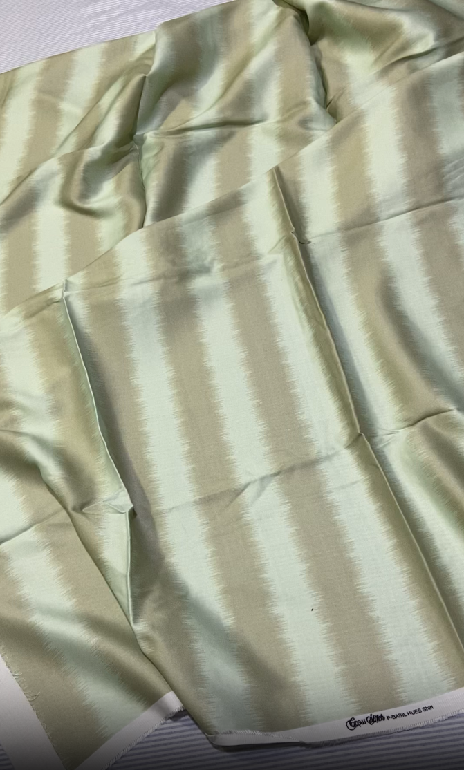 Cross Stitch Linen Shirt Printed
