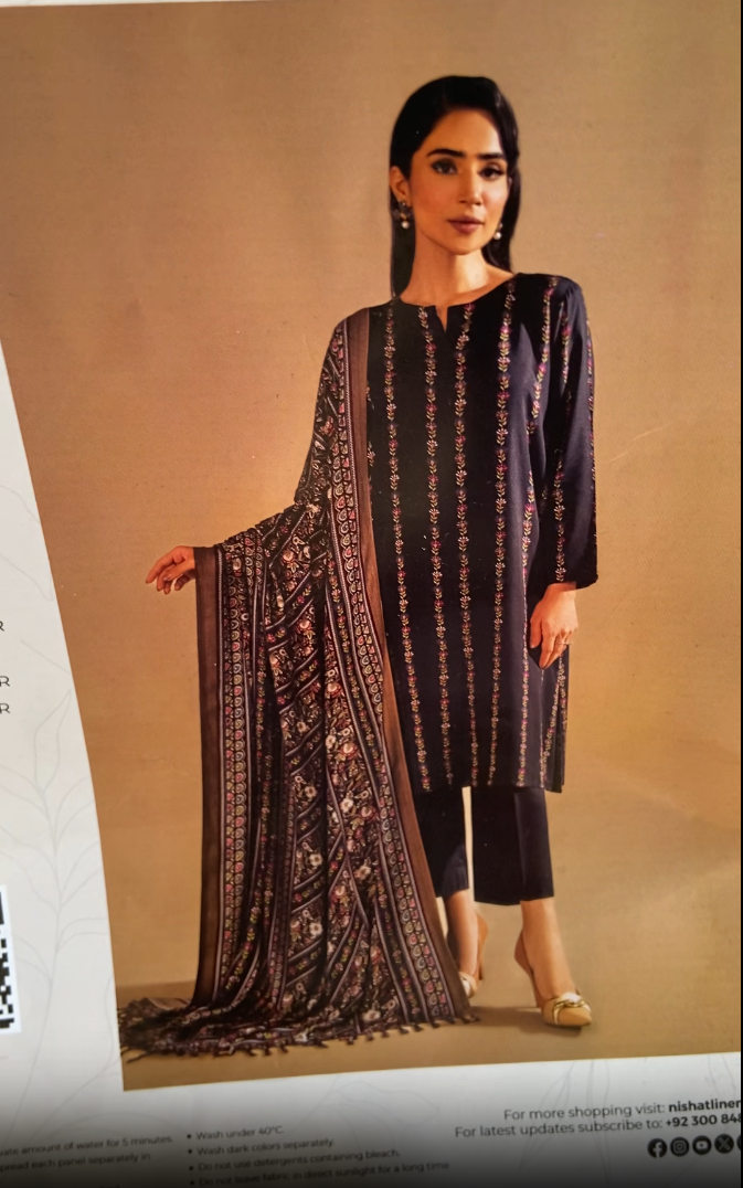 Nishat Print 3pc Khaddar