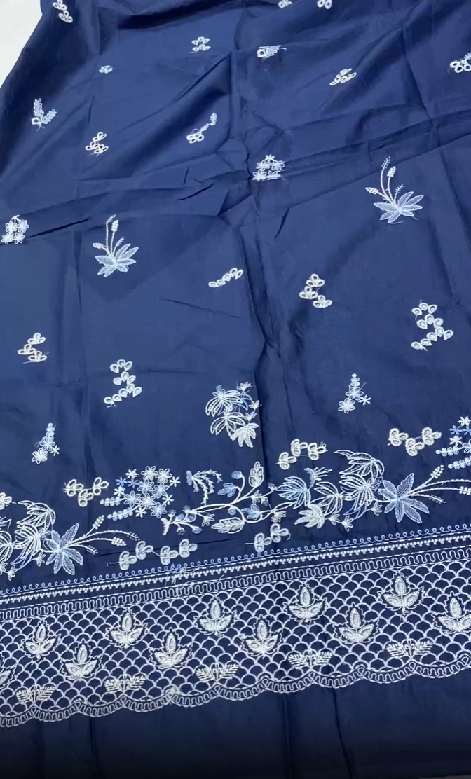 Cross Stitch Linen Emb (Shirt & Dupatta)