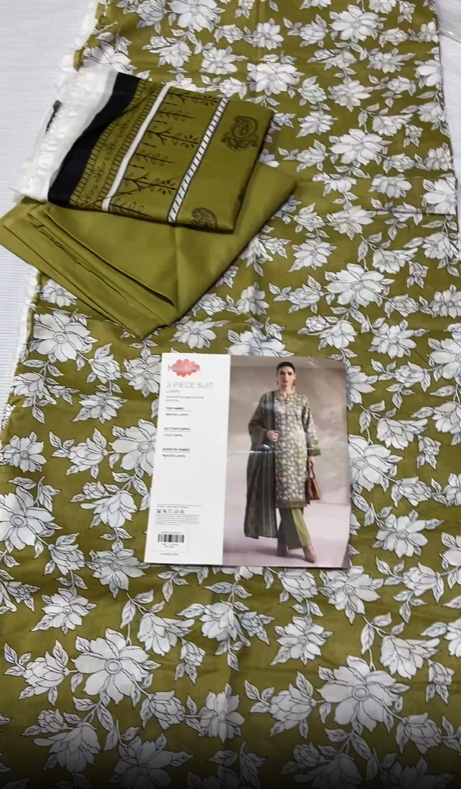 Khaadi Printed Lawn 2950 3pc