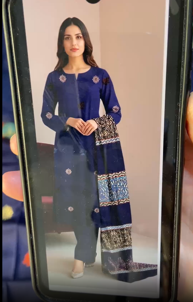 Gul Ahmed Velvet Luxury Winter 3pc