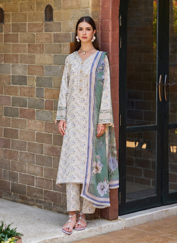 Farasha emb lawn 3pc