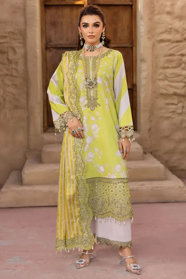 Charizma Embroidered Lawn 3pc