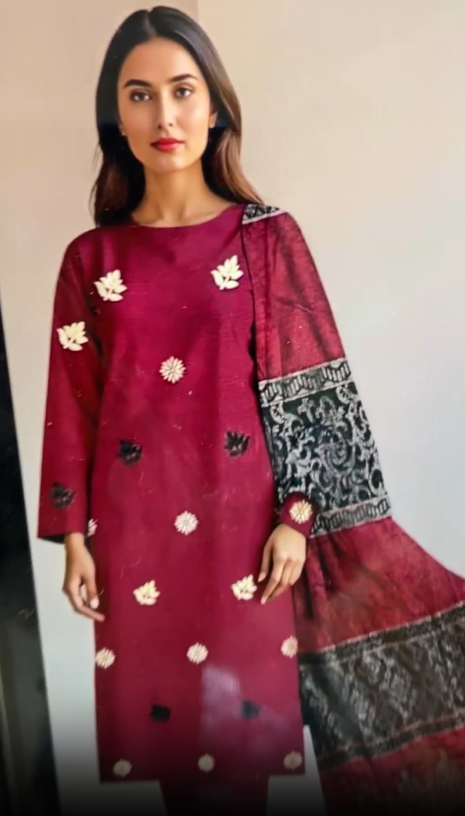 Gul Ahmed Velvet Winter Luxury 3pc