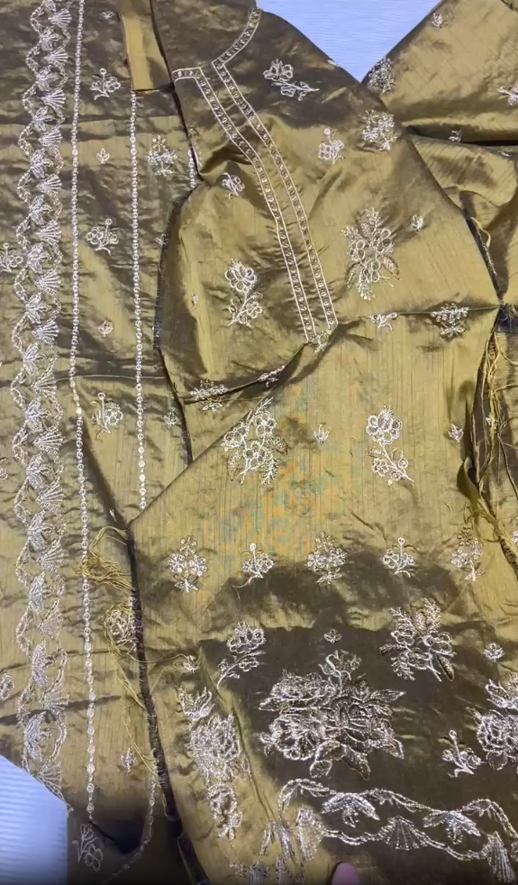 Khaadi Khas | Katan Silk | Luxury | 2pc | Shirt & Trouser